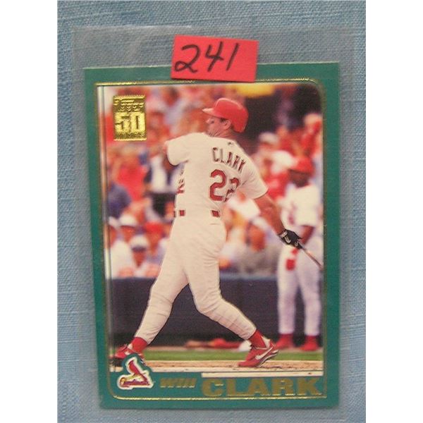 Vintage Will Clark baseball card