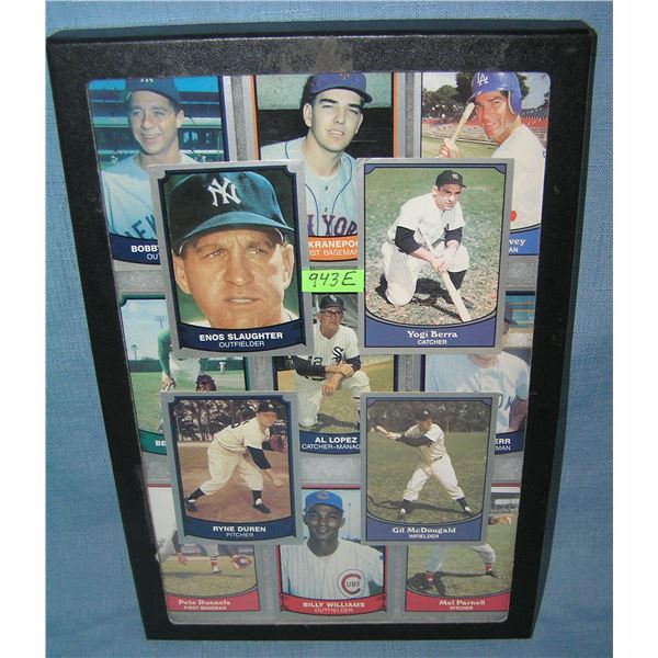 Collection of antique style retro baseball cards