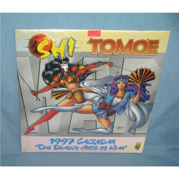 Vintage Shi and Tomoe original art calendar