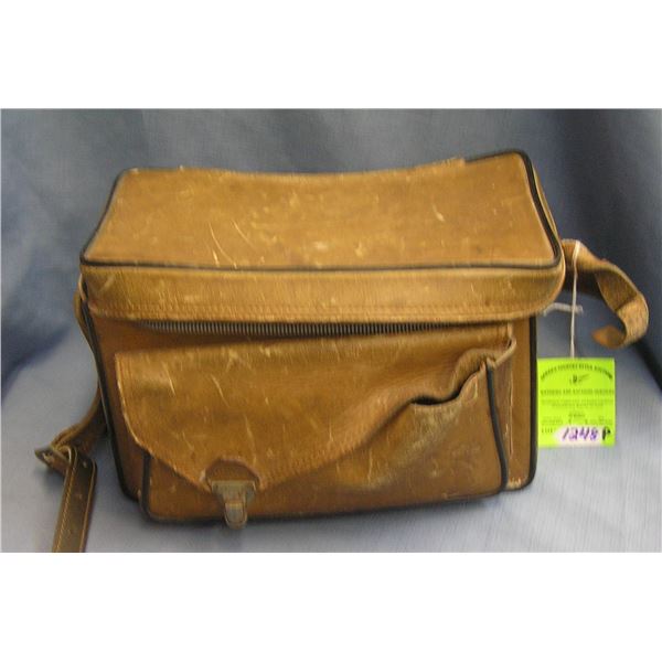 Vintage leather camera case