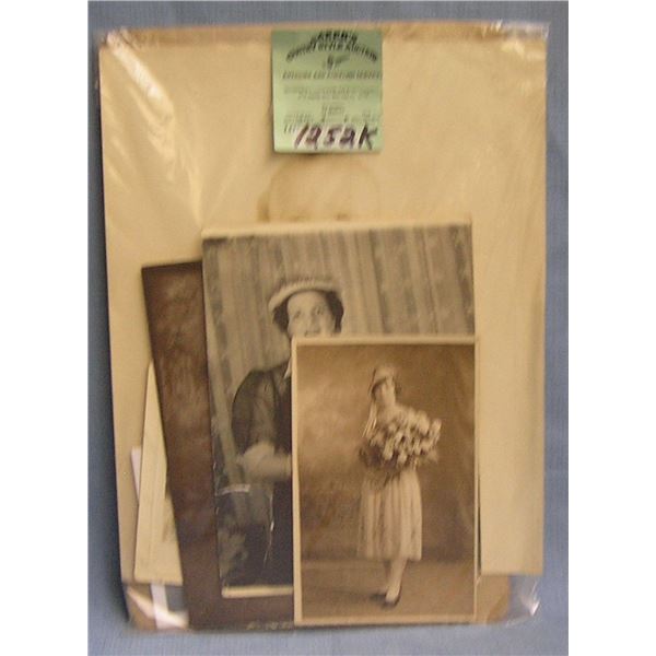 Group of vintage photos including some studio