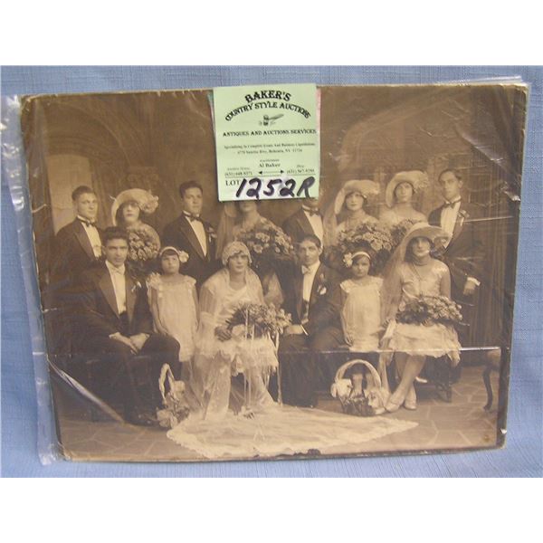 Group of vintage and antique wedding photos