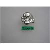 Image 1 : German SS skull badge silver colored WWII style