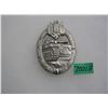Image 1 : German Army tank badge in silver color WWII style