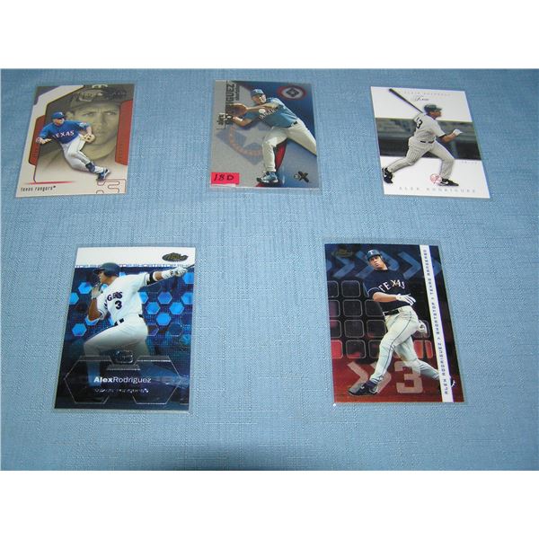 Collection of Alex Rodriguez all star baseball cards