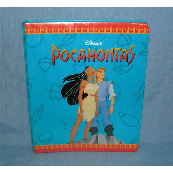 Pocahontas collector cards with binder