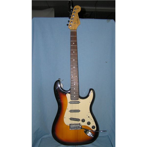 Fender Stratocaster sunburst design electric guitar,
