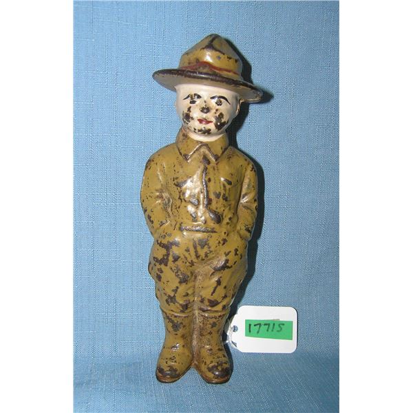 US Dough Boy bank hand painted and cast iron circa 1906