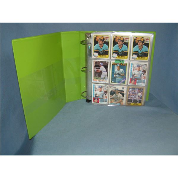 Large extensive collection of vintage Paul Molitor All Star baseball cards