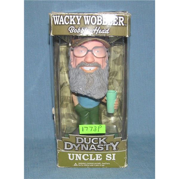 Duck Dynasties Uncle Si bobble head figure with original box