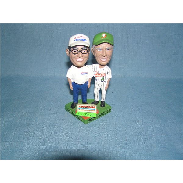 Don Dantona and Buddy Harrelson Long Island Ducks double bobble head figure