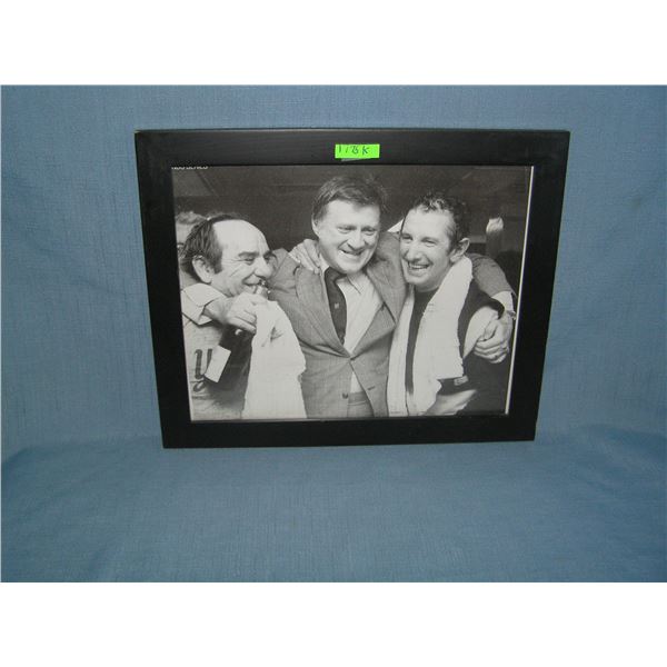 Photo of George Steinbrenner, Mickey Mantle and Yogi Berra