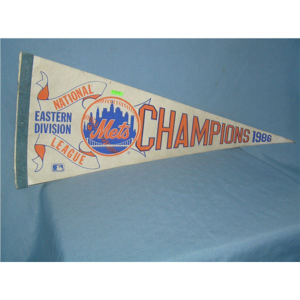 NY Mets National League felt pennant