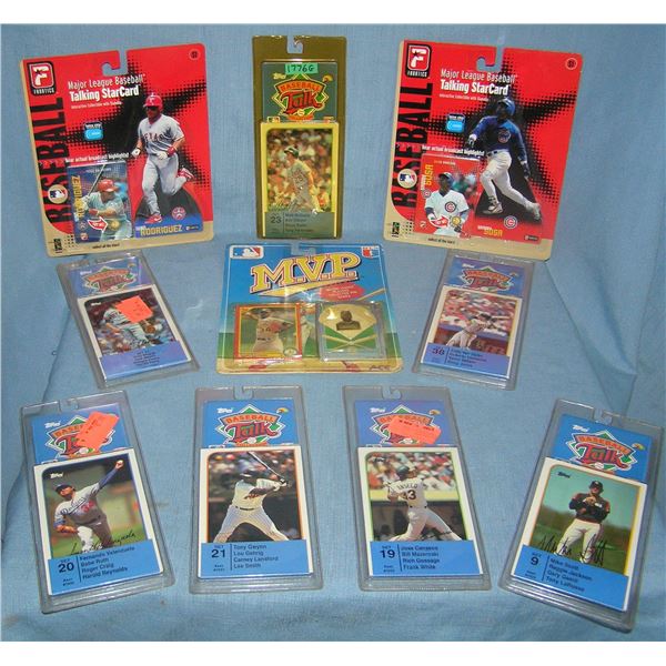 Group of sports collectibles