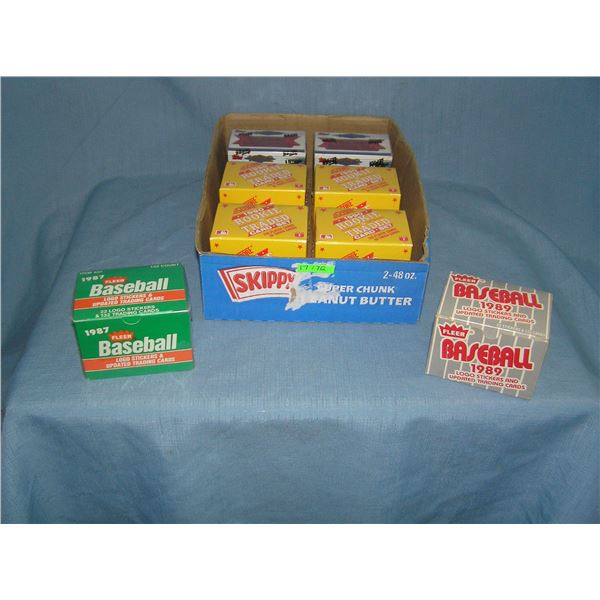 Box full of factory sealed rookie, traded and all star card sets