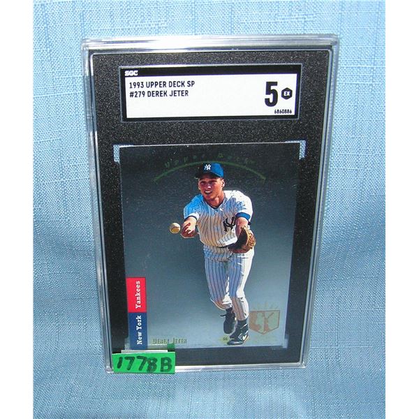 Derek Jeter 1993 graded silver foil rookie card