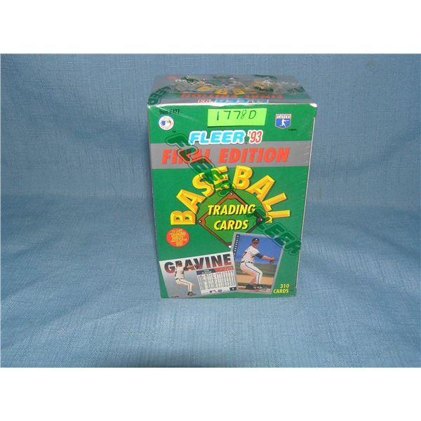 1993 Fleer factory sealed unopened box of baseball cards
