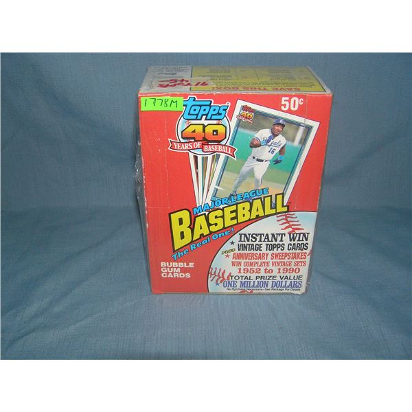 1991 Topps factory wax box