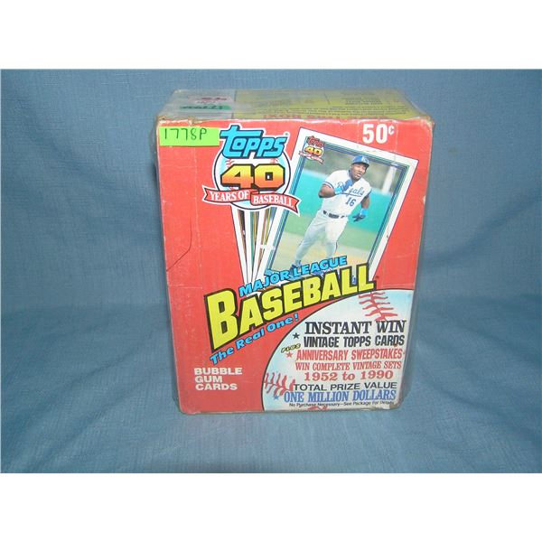 1991 Topps factory wax box