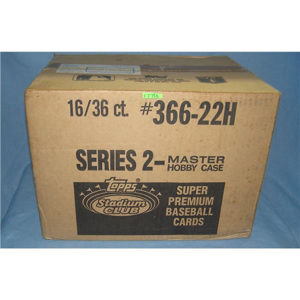 1992 Topps Stadium Club factory sealed case of baseball cards