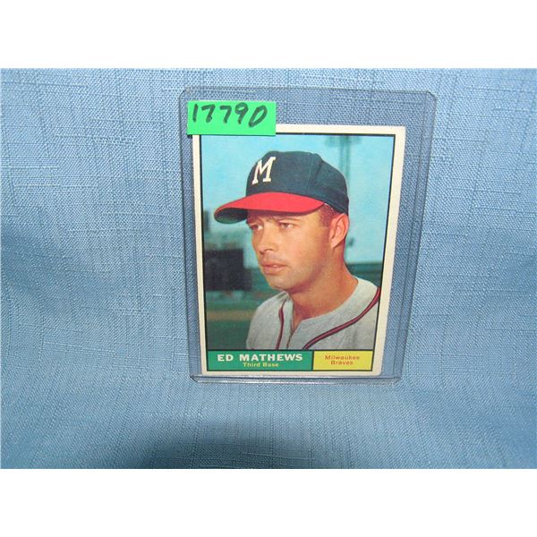 Eddie Mathews1961 Topps baseball card