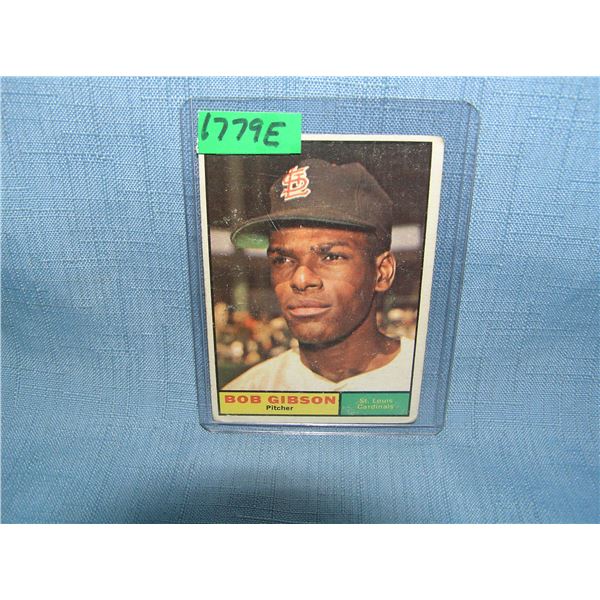 Bob Gibson1961Topps second year baseball card