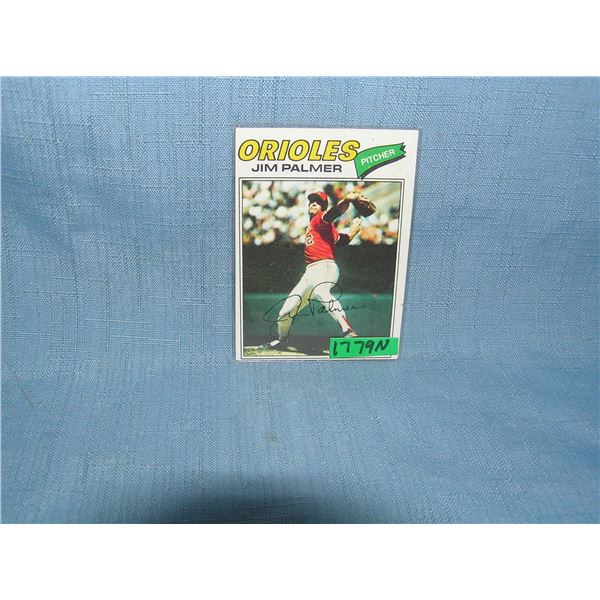 Jim Palmer1977 Topps baseball card
