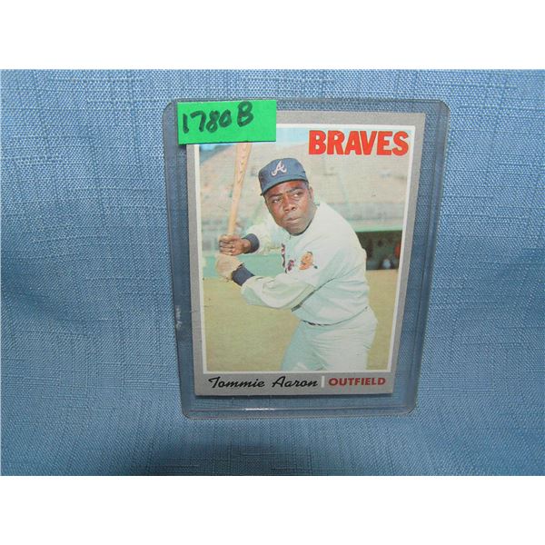 Tommy Aaron 1970 Topps baseball card