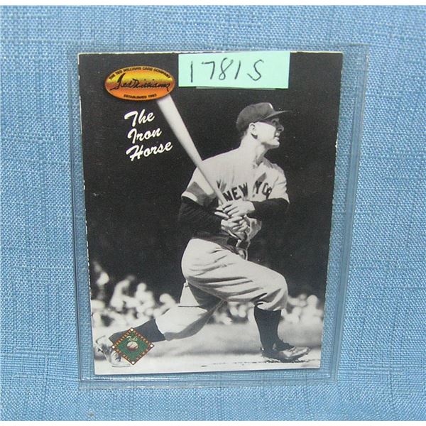 Lou Gehrig retro style all star baseball card