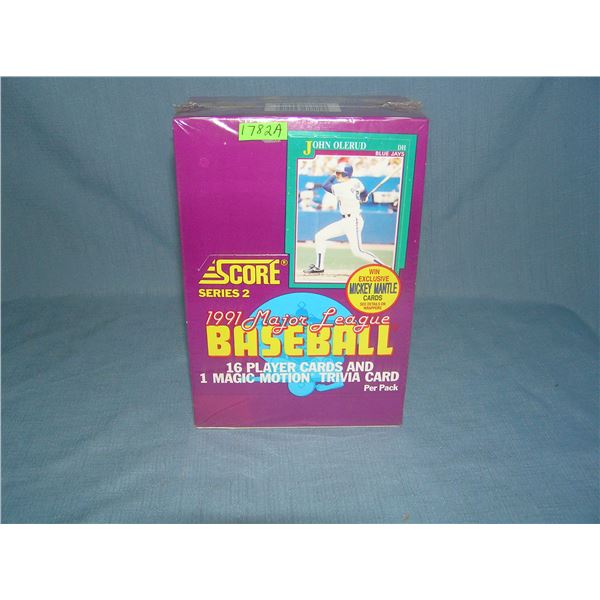 Score factory sealed  store display box of baseball  cards series 2