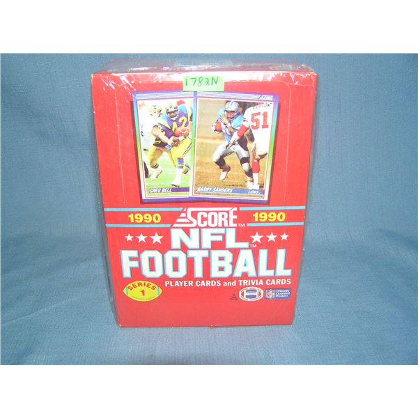 Score NFL football complete store display of cards