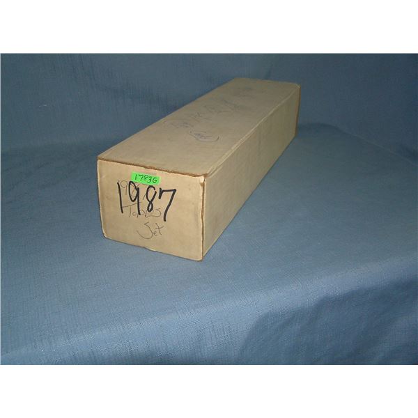 1987 Topps baseball card set with Bonds rookie