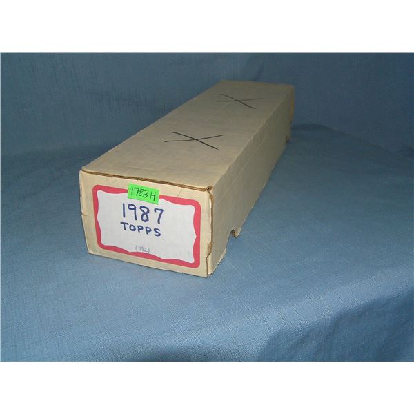 1987 Topps baseball card set with Bonds rookie