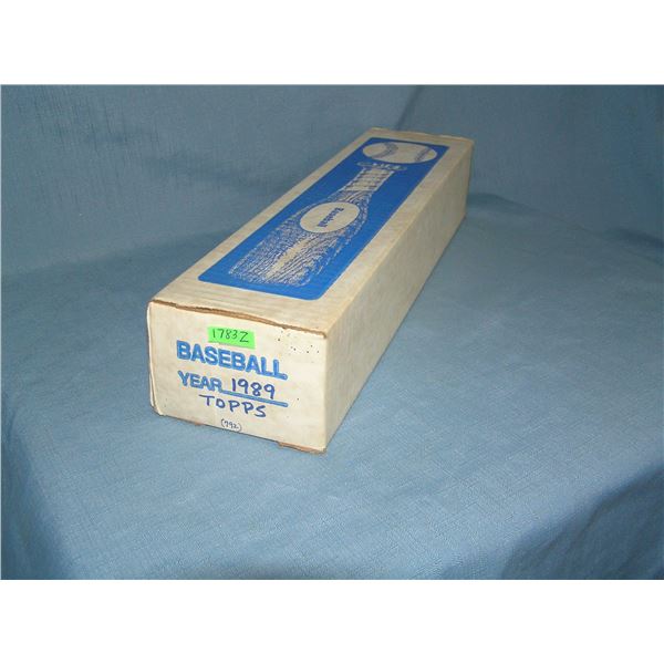 1989 Topps baseball card set with Randy Johnson rookie