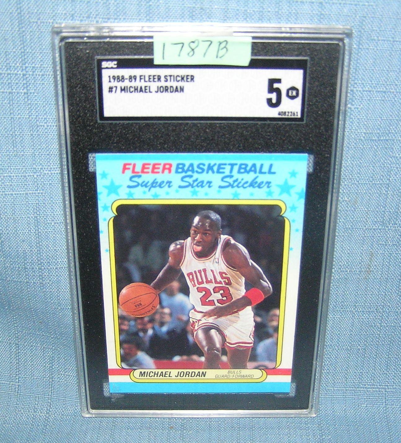 Michael Jordan graded all star sticker card