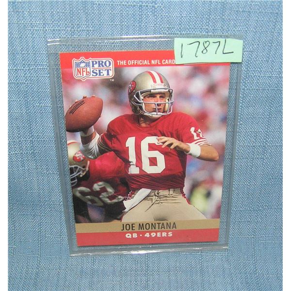 Joe Montana all star football card