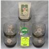 Image 1 : Jets and Giants Football drinking glasses