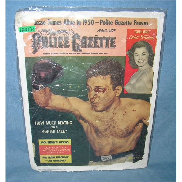 Jake Lamotta Police Gazette poster