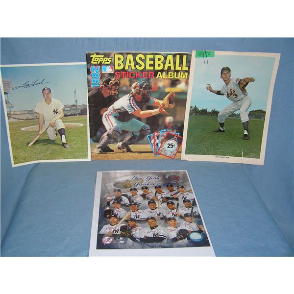 Group of baseball collectibles