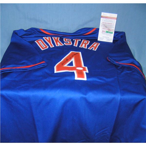 Autographed Lenny Dykstra New York Mets jersey