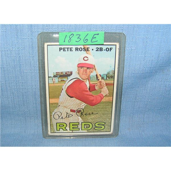 Pete Rose 1967 Topps baseball card