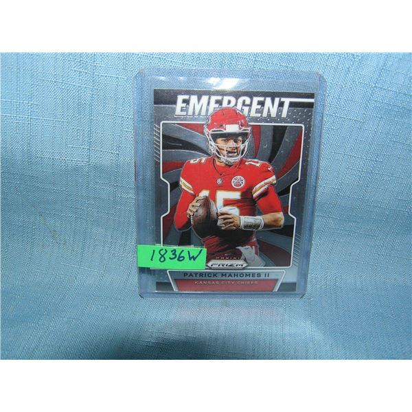 Patrick Mahomes 2nd year all star football card