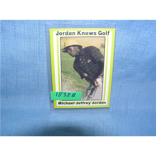 Michael Jordan all star basketball card Jordan knows golf