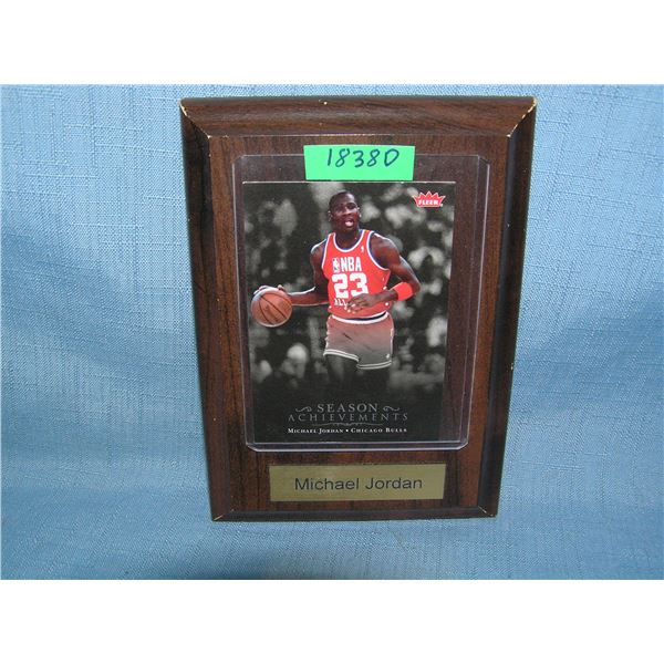 Michael Jordan all star basketball card plaque