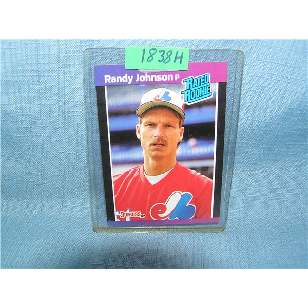 Randy Johnson rookie baseball card