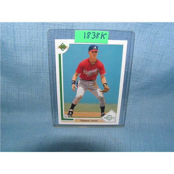 Chipper Jones rookie baseball card