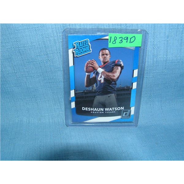 Deshaun Watron rated rookie football card