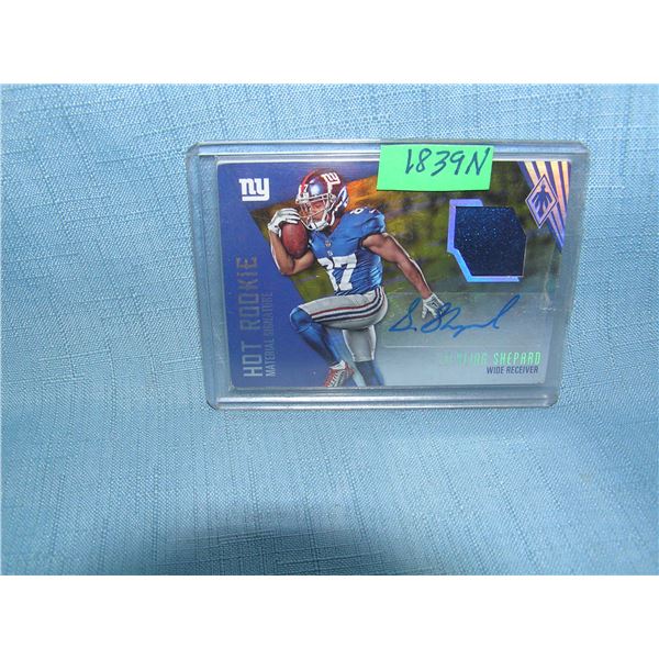 Sterling Shepard rookie football card