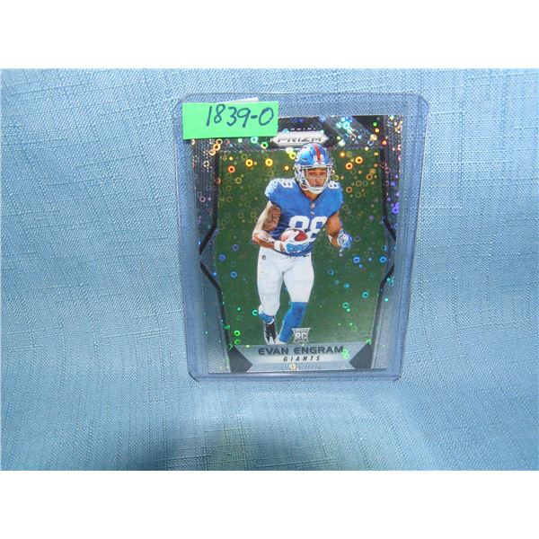 Evan Engram Panini Prizm foil rookie football card