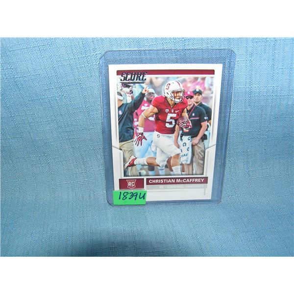 Christian McCaffrey all star ookie football card